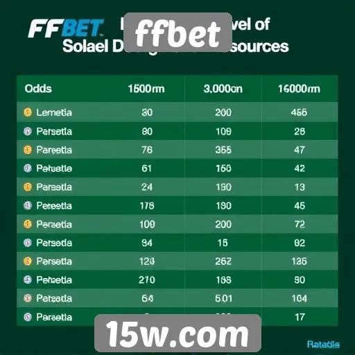 Comparação de odds entre ffbet e concorrentes